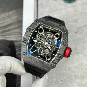 Đồng Hồ Richard Mille Rep 1 1 RM35-01 Rafael Nadal Carbon NTPT Màu Đen BBR 44,5mm (1)