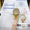 Đồng Hồ Rolex Day-Date Replica 11 Bọc Vàng Thật Đính Kim Cương Moissanite 40mm (2)