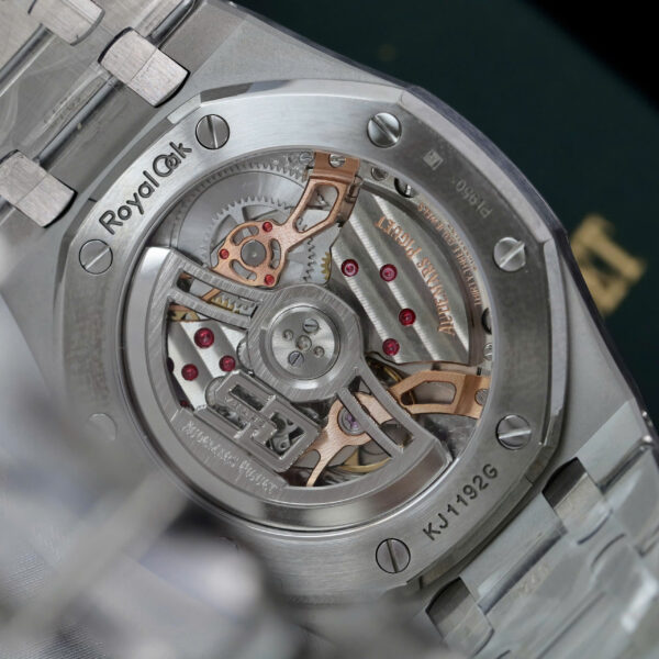 Đồng hồ Audemars Piguet Rep 11 Royal Oak Jumbo Extra-thin 16202 mặt xanh hun khói ZF 39mm (2)