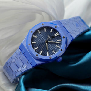 Đồng hồ Audemars Piguet Royal Oak 15500 chế tác vỏ gốm xanh xưởng APS 41mm (2)