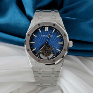 Đồng hồ Audemars Piguet Royal Oak Tourbillon Replica 11 mặt xanh dây kim loại 41mm (2)