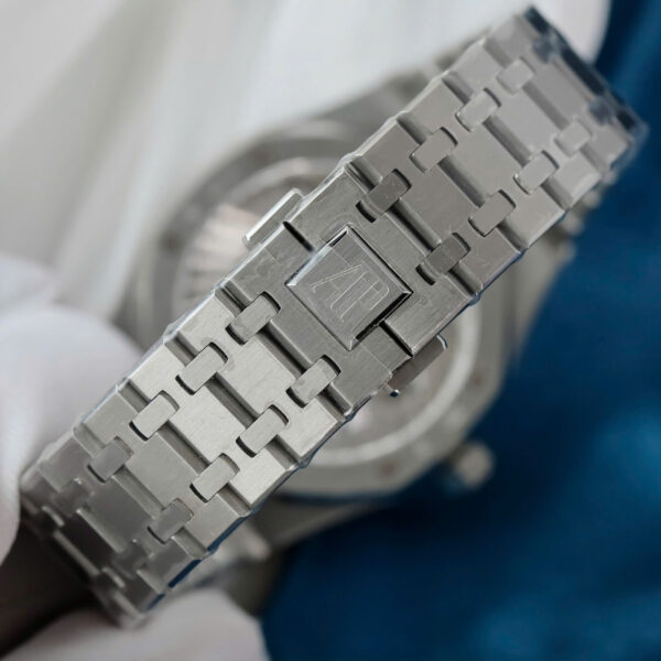 Đồng hồ Audemars Piguet Royal Oak Tourbillon Replica 11 mặt xanh dây kim loại 41mm (2)