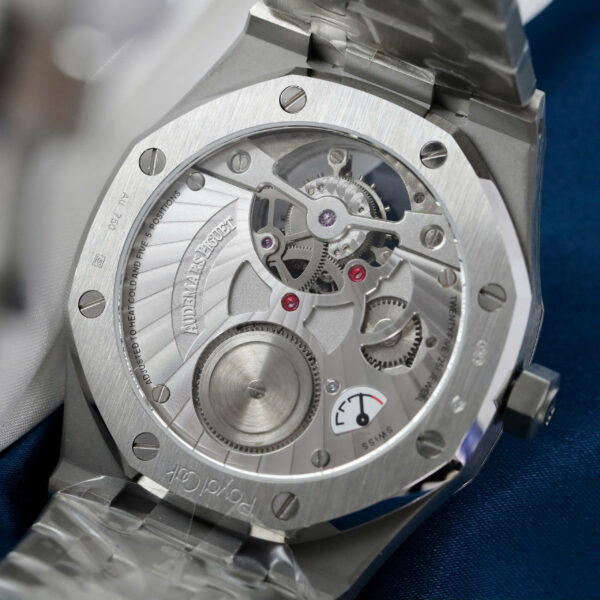Đồng hồ Audemars Piguet Royal Oak Tourbillon Replica 11 mặt xanh dây kim loại 41mm (2)