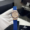 Đồng hồ Hublot Classic Fusion nữ dây cao su đính full đá fake cao cấp 34mm