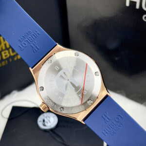 Đồng hồ Hublot Classic Fusion nữ dây cao su đính full đá fake cao cấp 34mm