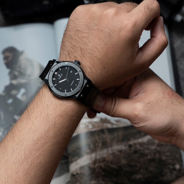 Đồng hồ Hublot Rep 11 Classic Fusion Ceramic đen cao cấp nhất xưởng JJZ 42mm (1)