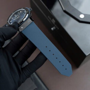 Đồng hồ Hublot Rep 11 Classic Fusion Ceramic gốm đen mặt xanh blue xưởng JJZ 42mm (5)