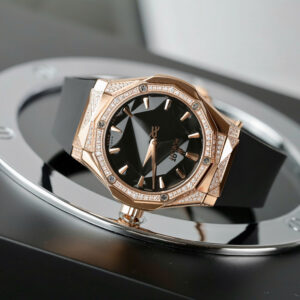 Đồng hồ Hublot Replica 1 1 Classic Fusion Orlinski King Gold nam đính đá nhà máy HB 40mm (7)