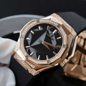 Đồng hồ Hublot Replica 1 1 Classic Fusion Orlinski King Gold nam đính đá nhà máy HB 40mm (7)