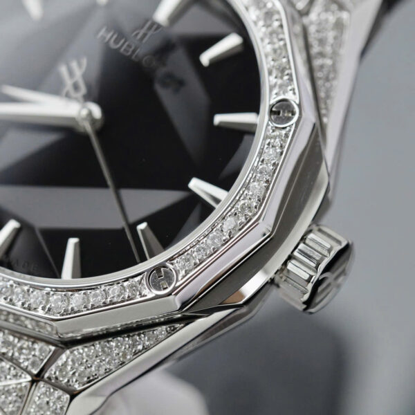 Đồng hồ Hublot chế tác đính full kim cương Moissanite Orlinski Titanium HBF 40mm (9)