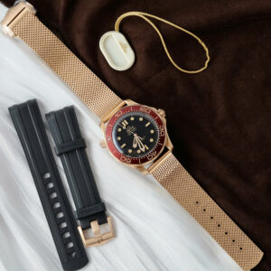 Đồng hồ Omega Seamaster Diver 300M Bronze Gold Rep 11 mạ vàng hồng xưởng VS 42mm (2)