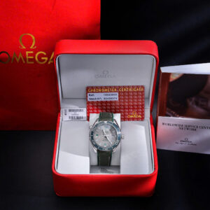 Đồng hồ Omega Seamaster nam xanh green máy nhật giá rẻ fake cao cấp 42mm