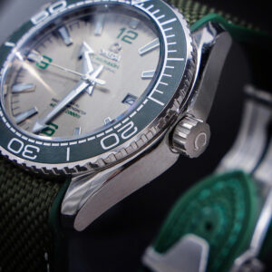 Đồng hồ Omega Seamaster nam xanh green máy nhật giá rẻ fake cao cấp 42mm