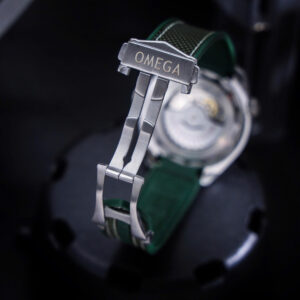 Đồng hồ Omega Seamaster nam xanh green máy nhật giá rẻ fake cao cấp 42mm