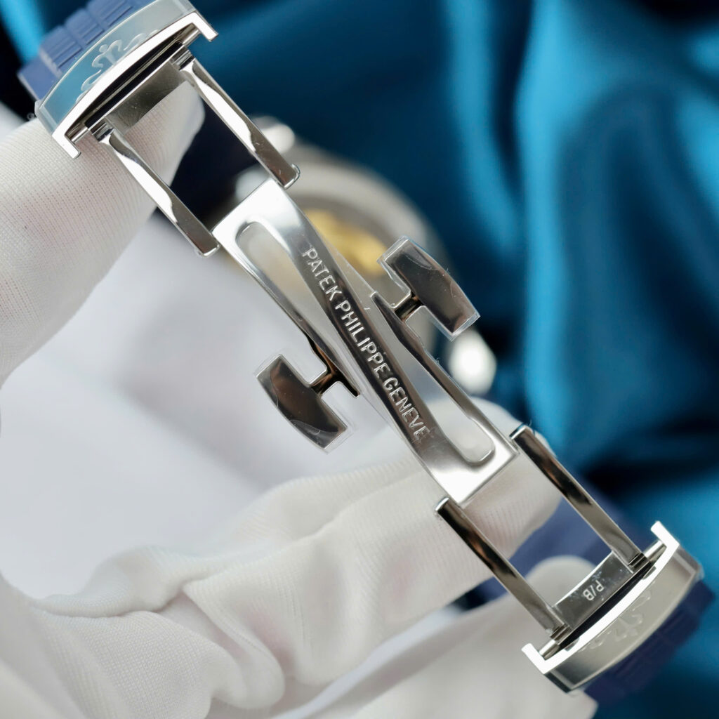 Đồng hồ Patek Philippe Aquanaut 5167 Fake 1 1 màu xanh blue xưởng PPF 40mm (2)