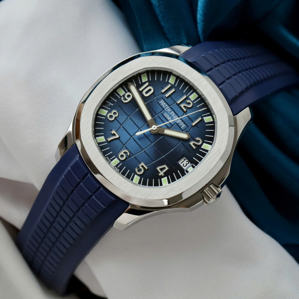 Đồng hồ Patek Philippe Aquanaut 5167 Fake 1 1 màu xanh blue xưởng PPF 40mm (2)