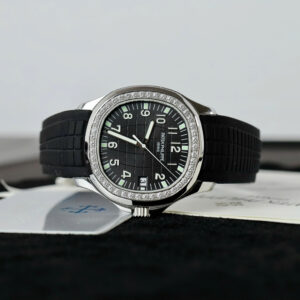 Đồng hồ Patek Philippe Aquanaut 5167 Fake 11 mặt đen viền đính đá xưởng PPF 40mm (2)