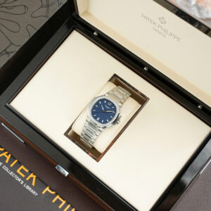 Đồng hồ Patek Philippe Replica 11 Nautilus 7118 mặt xanh blue viền đính đá xưởng 3K 35 (2)