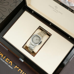 Đồng hồ Patek Philippe Replica 11 Nautilus 7118 nữ mặt xám viền đính đá xưởng 3K 35 (2)