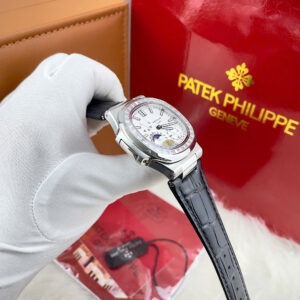 Đồng hồ Patek Phillippe 5722 nam dây da đính đá niềng fake cao cấp 40mm