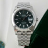 Đồng hồ Rolex DateJust 126300 mặt xanh lá cây viền trơn xưởng VS 41mm (2)