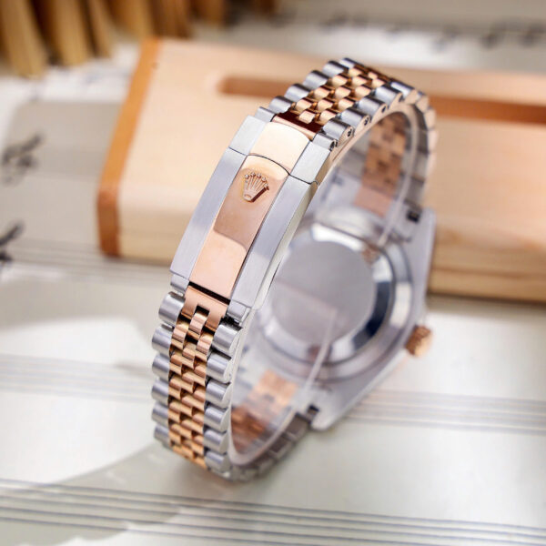 Đồng hồ Rolex DateJust nam cọc số la mã demi vàng Fake giá rẻ 41mm