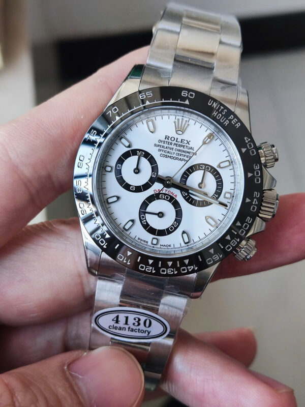 Đồng hồ Rolex Daytona Panda Replica 11 bộ chuyển động calibre 4130 xưởng Clean 40mm (1)