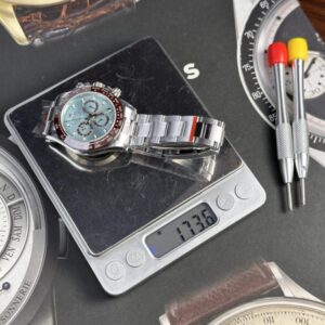 Đồng hồ Rolex Daytona mặt xanh băng chế tác tinh chỉnh trọng lương QF 40mm (2)