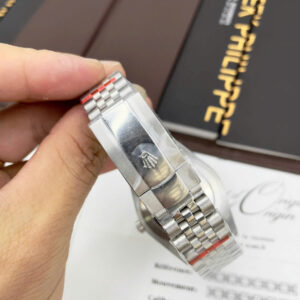 Đồng hồ Rolex Sky-Dweller nam dây kim loại mặt xanh lá fake cao cấp 40mm