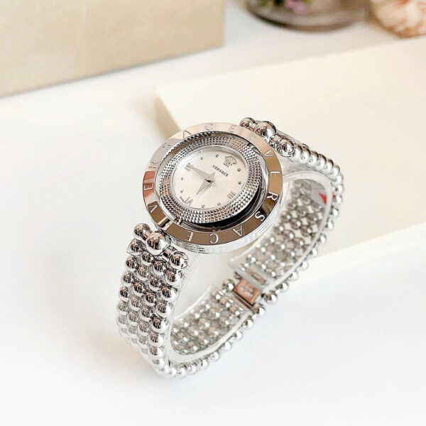 Đồng hồ Versace Eon nữ dây kim loại mặt xoay 360 like auth 33mm