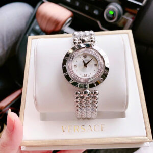 Đồng hồ Versace Eon nữ dây kim loại mặt xoay 360 like auth 33mm