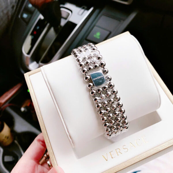 Đồng hồ Versace Eon nữ dây kim loại mặt xoay 360 like auth 33mm