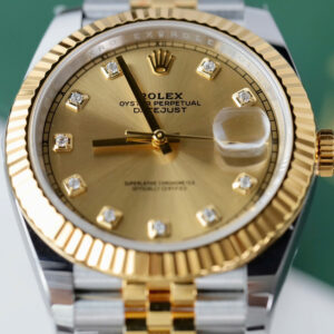 Đồng Hồ Rolex DateJust Nam Mặt Vàng Champagne Chế Tác Bọc Vàng Xưởng GM 41mm (2)