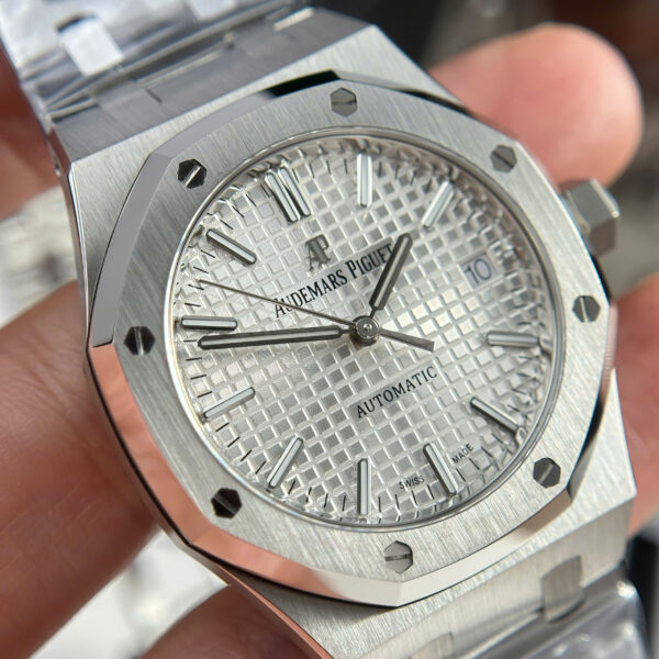 Đồng hồ Audemars Piguet Rep 11 Royal Oak 15450 mặt trắng xưởng APS 37mm (2)