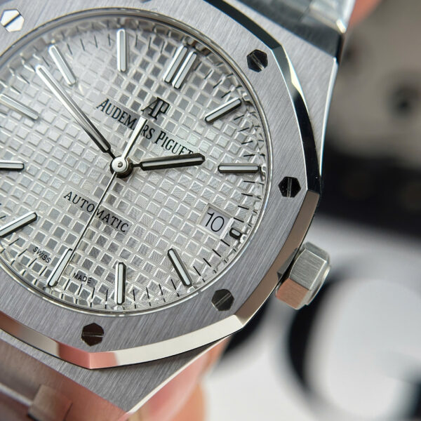 Đồng hồ Audemars Piguet Rep 11 Royal Oak 15450 mặt trắng xưởng APS 37mm (2)