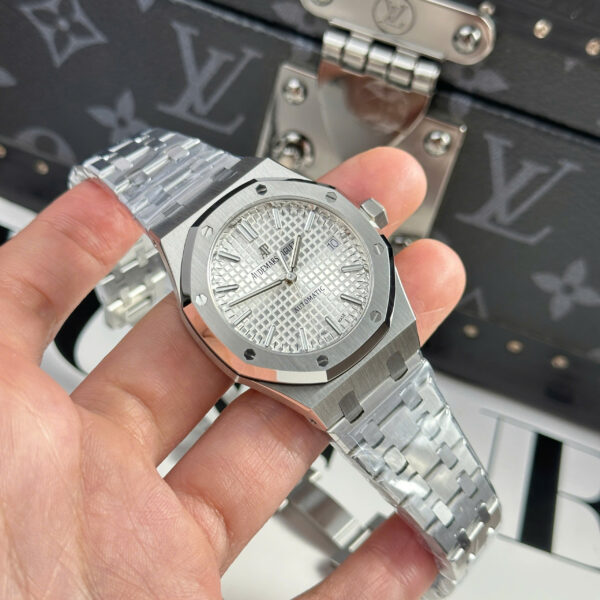 Đồng hồ Audemars Piguet Rep 11 Royal Oak 15450 mặt trắng xưởng APS 37mm (2)