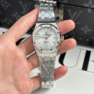Đồng hồ Audemars Piguet Rep 11 Royal Oak 15450 mặt trắng xưởng APS 37mm (2)