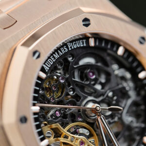 Đồng hồ Audemars Piguet Replica 11 Royal Oak 15407 Skeleton mạ vàng hồng xưởng THB 41mm (2)