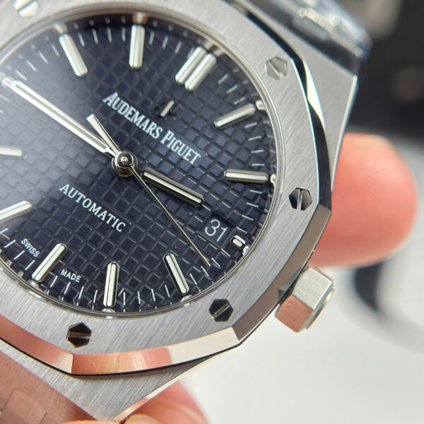 Đồng hồ Audemars Piguet Replica 11 Royal Oak 15450 mặt xanh blue xưởng APS 37mm (2)