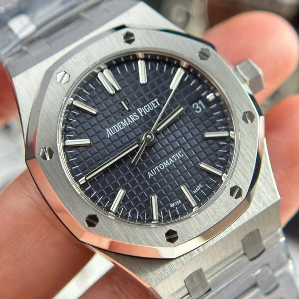 Đồng hồ Audemars Piguet Replica 11 Royal Oak 15450 mặt xanh blue xưởng APS 37mm (2)