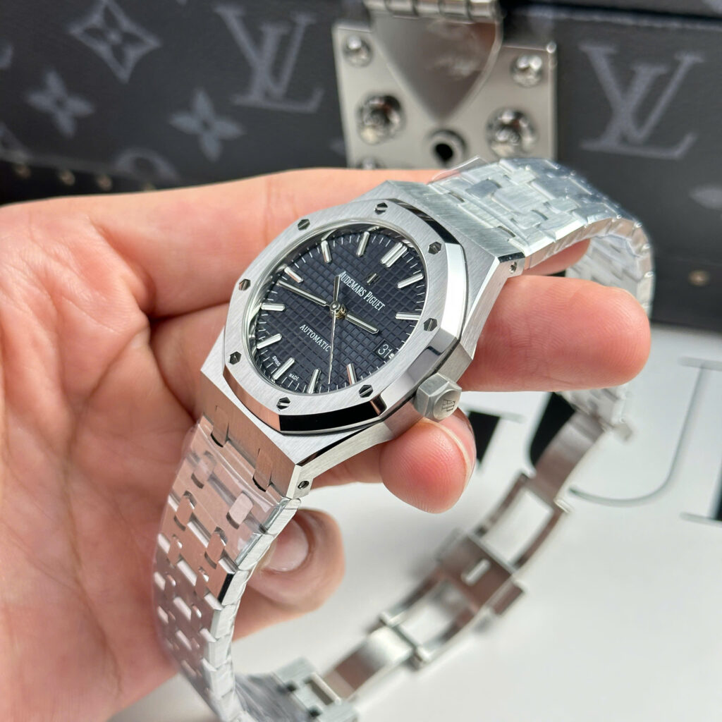 Đồng hồ Audemars Piguet Replica 11 Royal Oak 15450 mặt xanh blue xưởng APS 37mm (2)