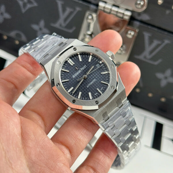 Đồng hồ Audemars Piguet Replica 11 Royal Oak 15450 mặt xanh blue xưởng APS 37mm (2)