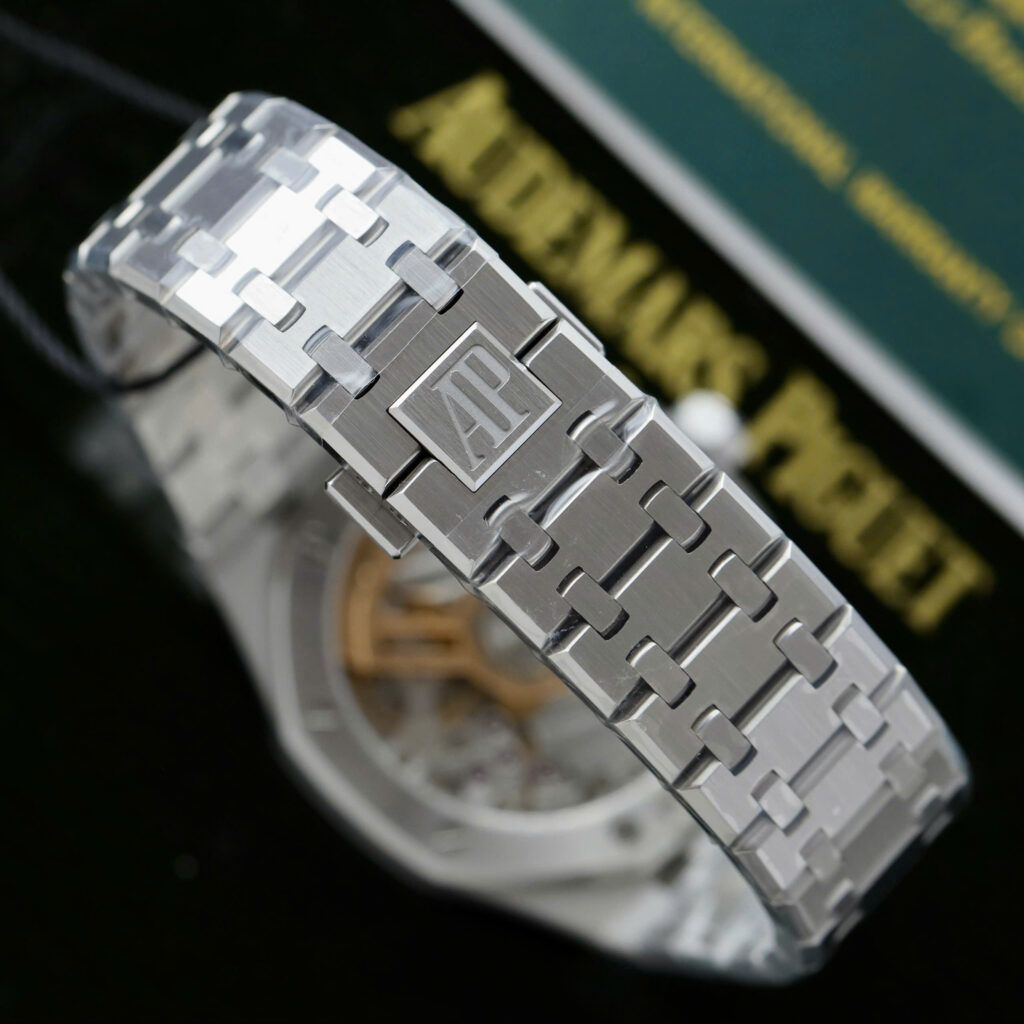 Đồng hồ Audemars Piguet Replica 11 Royal Oak 15500ST mặt xanh blue nhà máy APS 41mm (2)