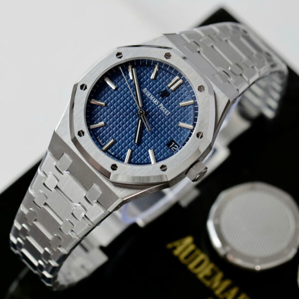Đồng hồ Audemars Piguet Replica 11 Royal Oak 15500ST mặt xanh blue nhà máy APS 41mm (2)