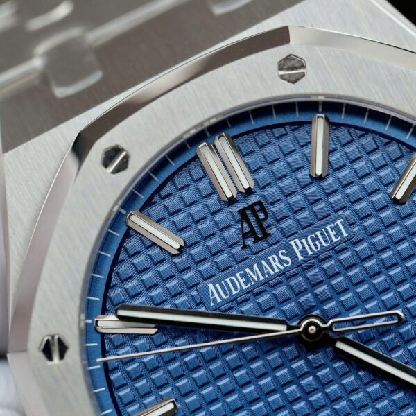 Đồng hồ Audemars Piguet Replica 11 Royal Oak 15500ST mặt xanh blue nhà máy APS 41mm (2)