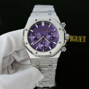 Đồng hồ Audemars Piguet Replica 11 Royal Oak Chronograph 26240 mặt tím xưởng APS 41mm (2)