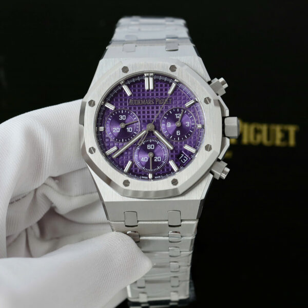 Đồng hồ Audemars Piguet Replica 11 Royal Oak Chronograph 26240 mặt tím xưởng APS 41mm (2)