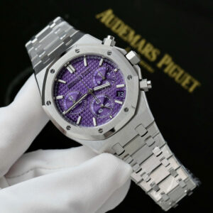 Đồng hồ Audemars Piguet Replica 11 Royal Oak Chronograph 26240 mặt tím xưởng APS 41mm (2)