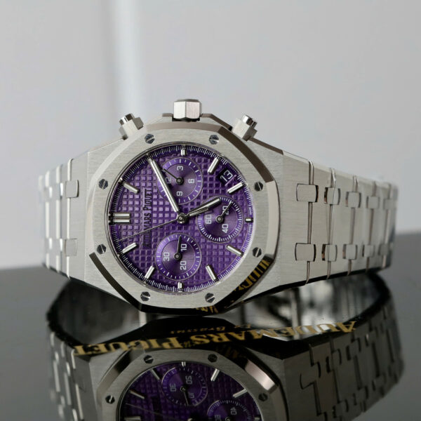 Đồng hồ Audemars Piguet Replica 11 Royal Oak Chronograph 26240 mặt tím xưởng APS 41mm (2)