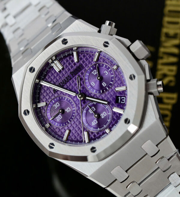 Đồng hồ Audemars Piguet Replica 11 Royal Oak Chronograph 26240 mặt tím xưởng APS 41mm (2)